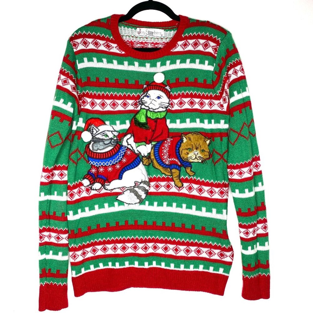 Jolly Sweaters Cat Christmas Sweater